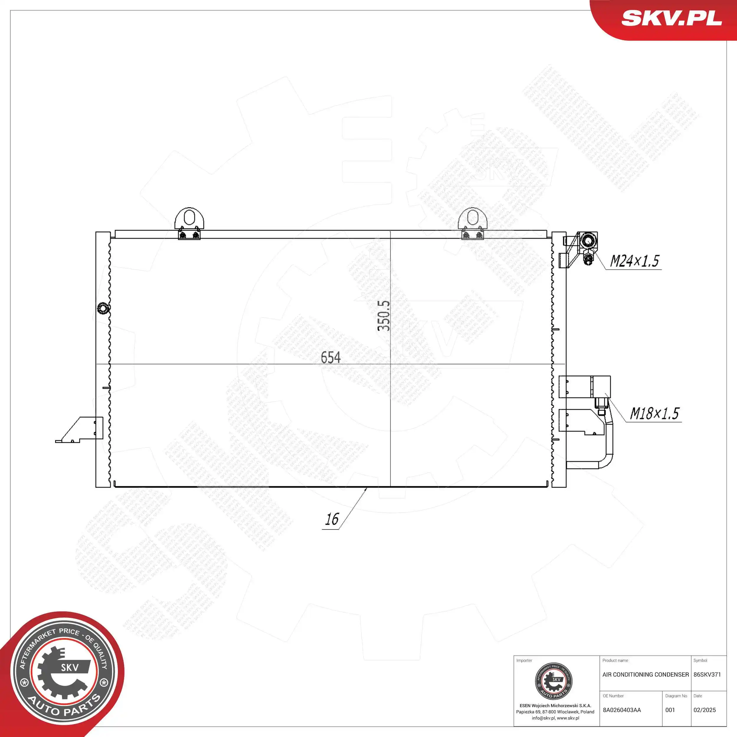 Condenser, air conditioning
